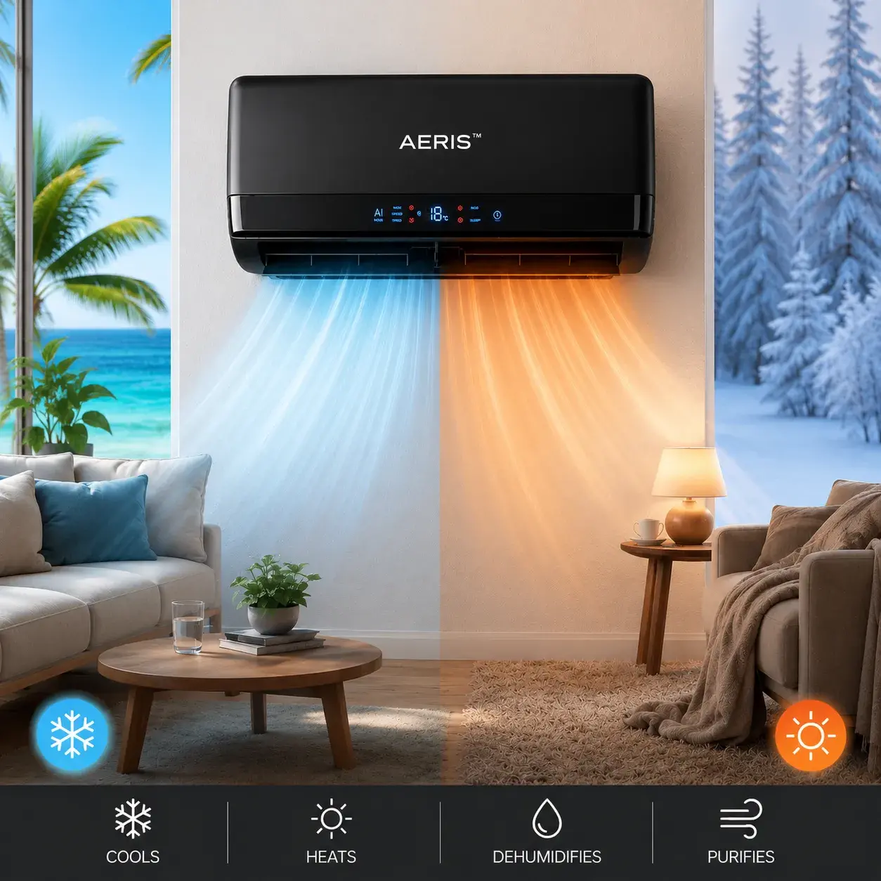 AERIS smart climate system for cooling and heating
